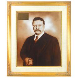 Political print of Pres. Theodore Roosevelt, a contemporary sepia-tone print of the original 1911 ve