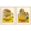 Image 1 : Butter-Nut Bread diecut cdbd signs (2), both w/colorful graphics, framed, Exc cond, 18"H x 15"W.