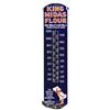 Image 1 : King Midas Flour porcelain thermometer from King Midas Flour Mills, Minn, MN, Good cond w/significan