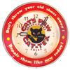 Image 1 : Advertising clock for Cat's Paw Heels & Soles, lights up w/some restoration on cutout metal inside l