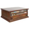 Image 1 : Spool Cabinet, Eureka Spool Silk walnut 3-drwr, VG cond w/ orig surface, 9"H x 22"W.