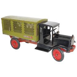 Toy, truck, Keystone U.S. Mail Truck, pressed steel, VG+ to Exc cond w/orig paint, 11"H x 26"L.