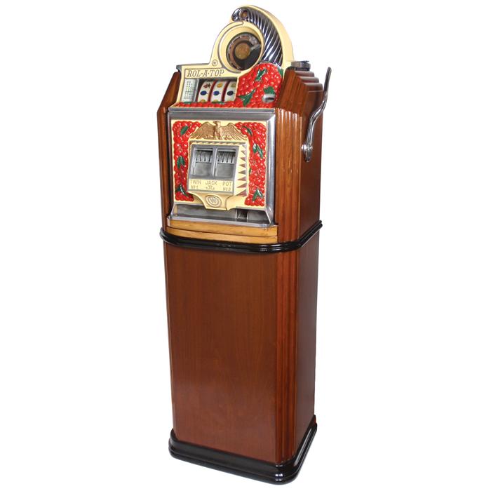 Coin-operated console slot machine, Watling Rol-A-Top, Rare 1930's 25 ...