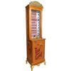 Image 1 : Coin-operated Love Tester arcade machine, oak cabinet w/solid brass marquee, griffin legs & handle, 