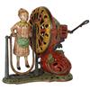 Image 1 : Bank, mechanical, Girl Skipping Rope, pink dress, mfgd by J&E Stevens, designed by James Bowen, patd