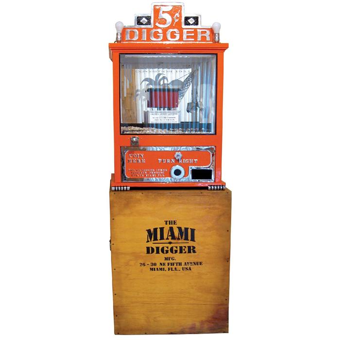 Arcade Machine Inventor Coin-operated arcade machine, Miami Digger, built by renown inventor ...