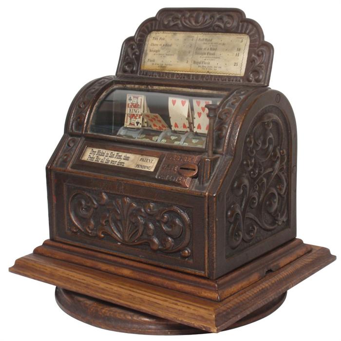 Coin-operated Little Model Card Machine, mfgd by Sittman & Pitt ...