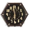 Image 1 : Neon Clock mfgd by Electric Clock Co, Cleveland, OH, 6-sided with Art Deco face, clock works, neon d