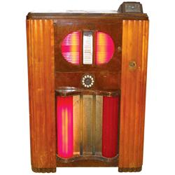 Jukebox, Mills Do-Re-Me, c.1936, 12 selection 5 Cent play, Ferris wheel mechanism revolves, appears