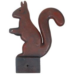 Squirrel windmill weight, cast iron, mfgd by Elgin Wind Power & Pump Co.-Elgin, IL, the only animal