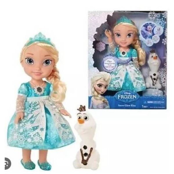 Disney Frozen Snow Glow Elsa Doll With Olaf Figure