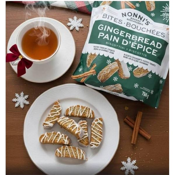 Nonni's Bakery Gingerbread Biscotti Bites, 794g, Limited Edition