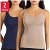 Image 1 : 2 Pack - Frank And Oak Womenâ€™s Smoothing Contour Tank, L/G