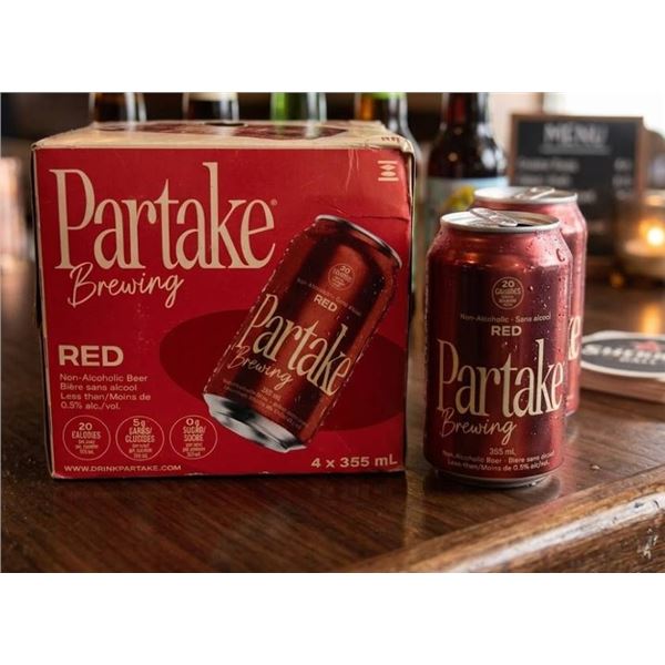 Partake Brewing Red Non-Alcoholic Beer 4Ã—355 mL