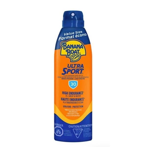 Banana Boat Ultra Sport Sunscreen SPF 30, High Endurance, Lot of 3
