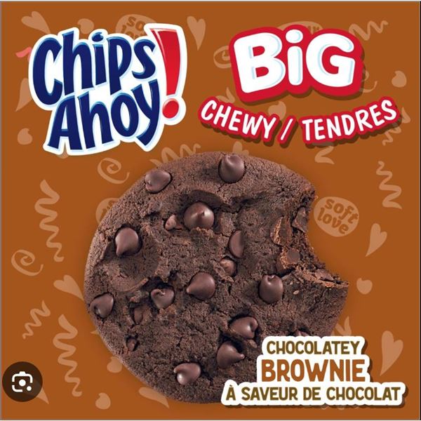 CHIPS AHOY! Big Chewy Chocolatey Brownie Cookies, 71g (Pack of 7, 1 Cookie Per Pack)