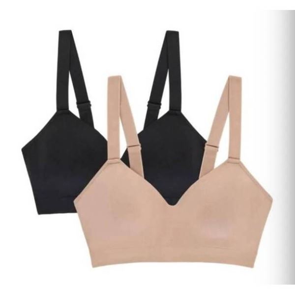 Jones New York Smooth Comfort Bra, 2-Pack, Size L/G