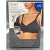 Image 2 : Jones New York Smooth Comfort Bra, 2-Pack, Size L/G