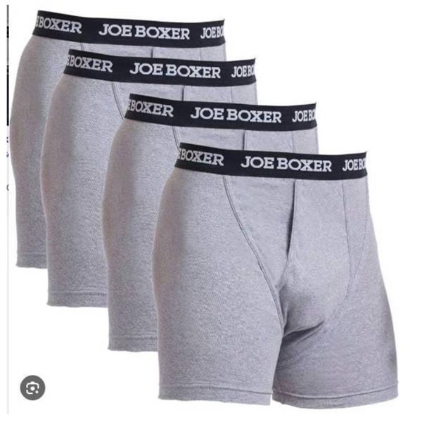 Joe Boxer Menâ€™s Boxer Briefs, 4-Pack, XL Size, 100 Percent Cotton