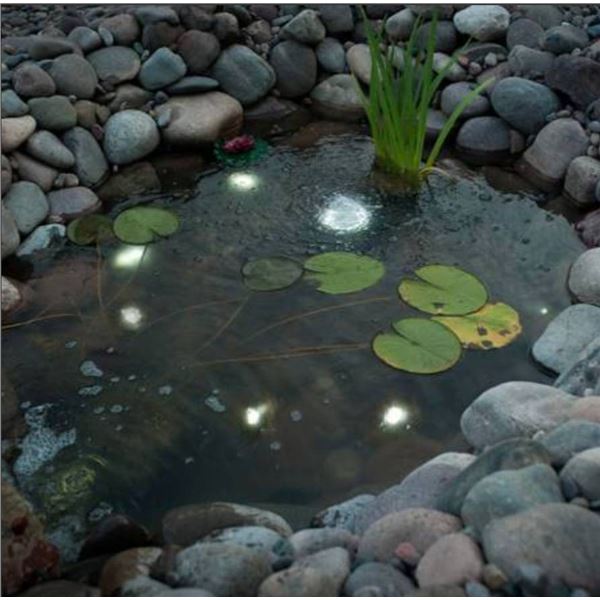 6 pack Smartpond Mini LED Lights Model #52519 with Dusk to Dawn Sensor