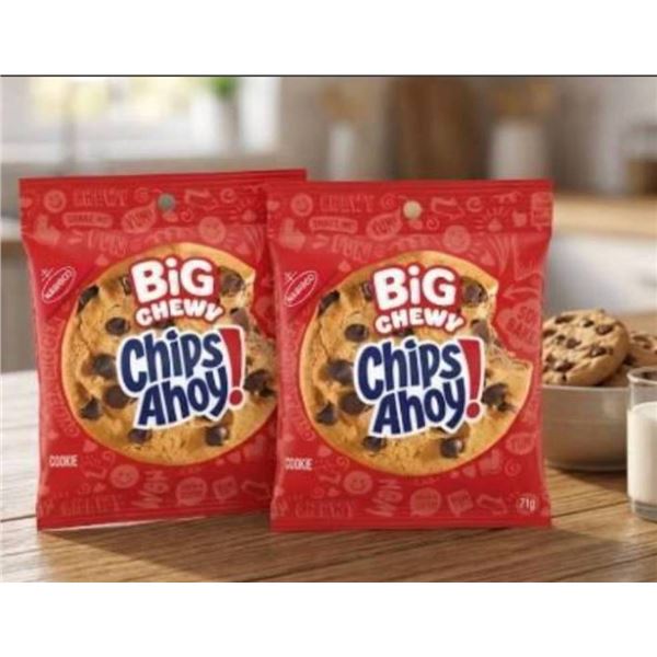 (7 x 71g) Nabisco Chips Ahoy Big Cookie Packs