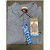 Image 2 : Quiksilver Menâ€™s Short Sleeve Shirt in Blue Size Large