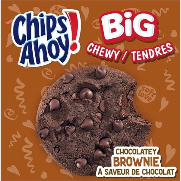 Chips Ahoy! Big Chewy Chocolatey Brownie Cookies, 7 x 71g