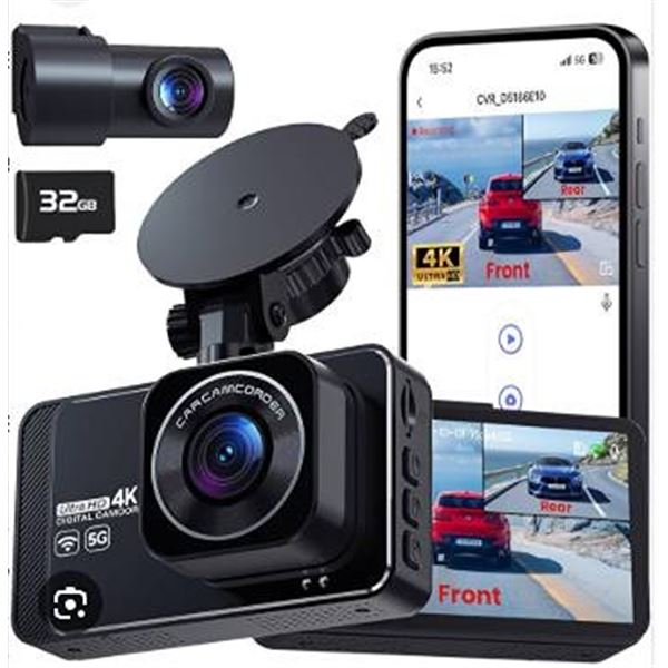 DELFFY Dual Dash Cam 2.5K+1080P UHD