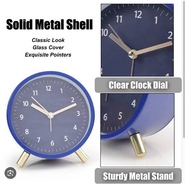 AOLOX Analog Alarm Clock Model X003U0S3SH