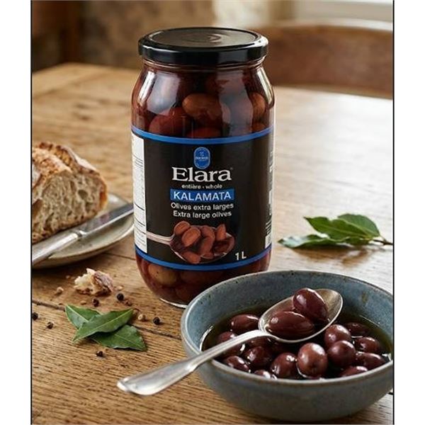 Elara Kalamata Extra Large Olives 1L