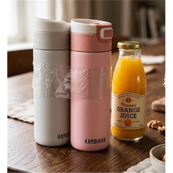 Lot of 2 - Kambukka 500ml Travel Mugs