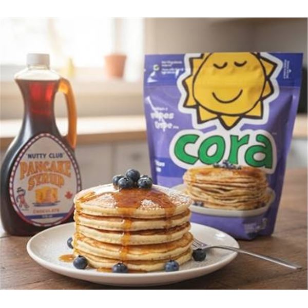 Nutty Club Syrup 750ml & Cora Crêpe Mix Set 700g