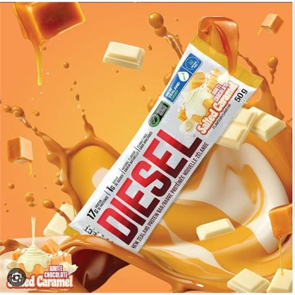 Diesel Protein Bar 12x50g, Salted Caramel