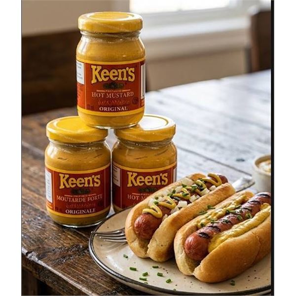 Keen's Prepared Hot Mustard 3X100G