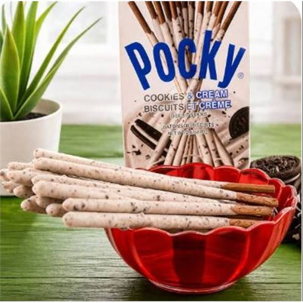 Pocky Cookies & Cream 10X40G-Pack Box