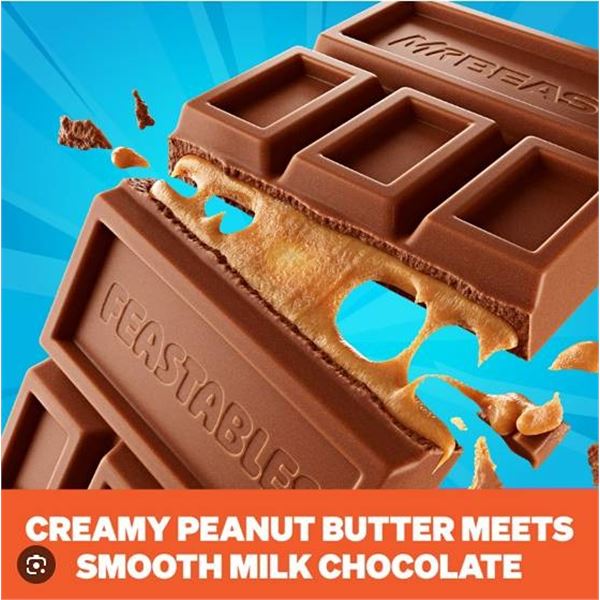 MrBeast Feastables Peanut Butter 10x60g