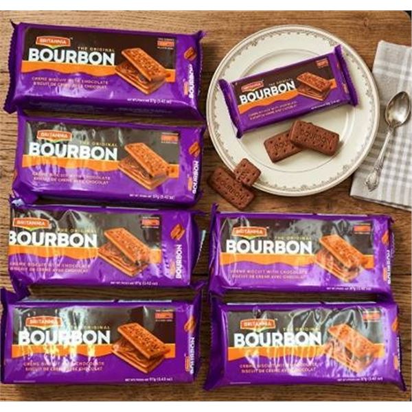 Britannia Bourbon 8 Packets 97g Each