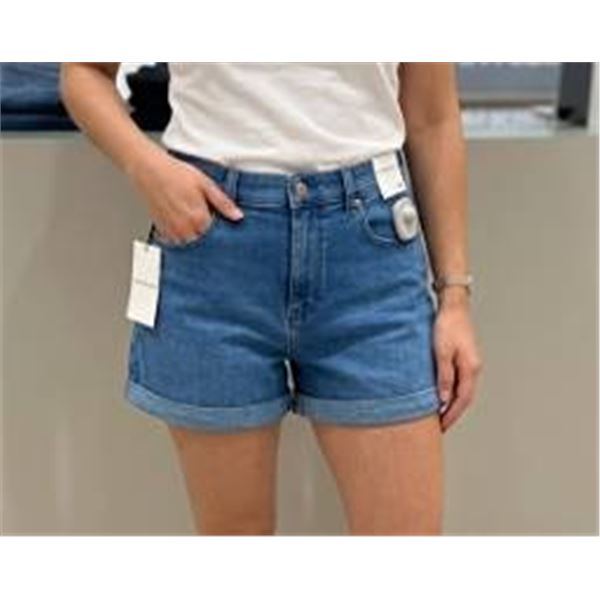 Calvin Klein Jeans High Rise Denim Shorts