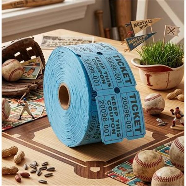 LIKED Double Raffle Tickets, Blue Roll
