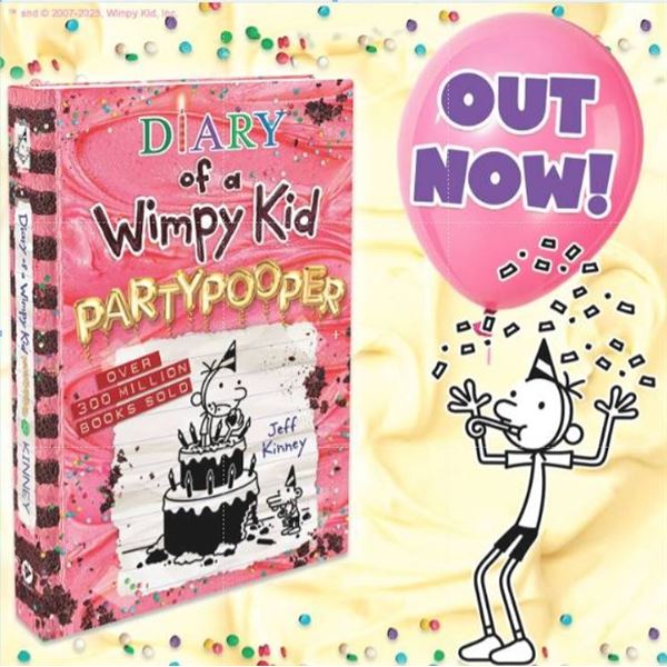 Diary of a Wimpy Kid Party Pooper Book