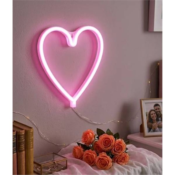 LED Heart Neon Sign Light X0040WOKH9