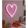 Image 1 : LED Heart Neon Sign Light X0040WOKH9