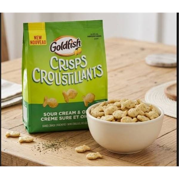 Goldfish Sour Cream & Onion Crisps, 14 x 177g