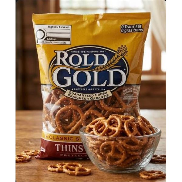Rold Gold Thins Minces Pretzels 40 x 47g Single Serve Bags