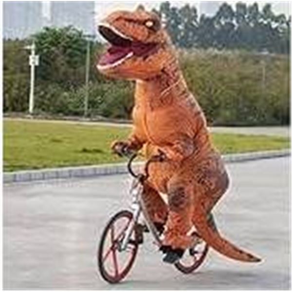 Jashke Inflatable Dinosaur Trex Costume With Blower (Adult Size L)