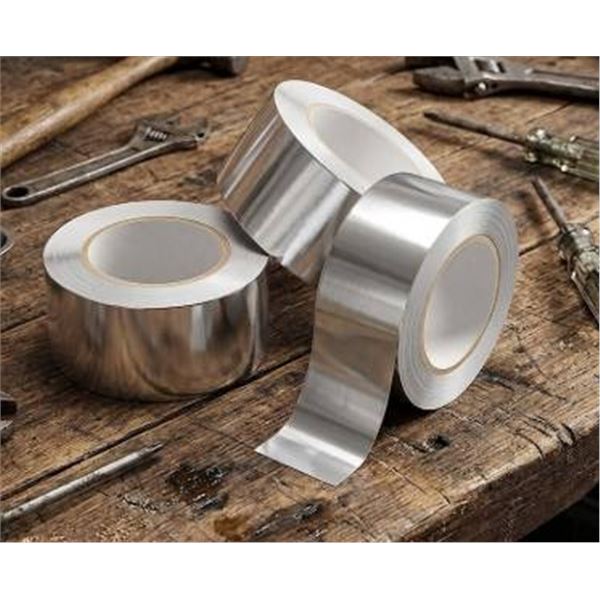3 Rolls of Silver Reflective Tape with Product Label