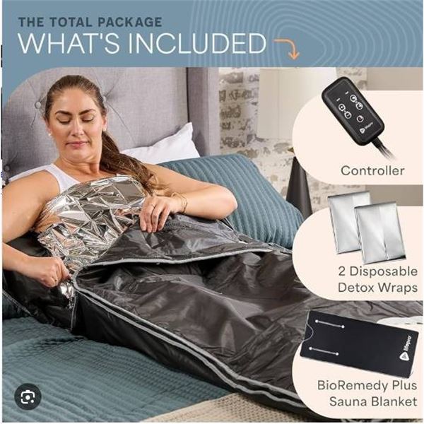 LifePro BioRemedy Infrared Sauna Blanket (Large Black)