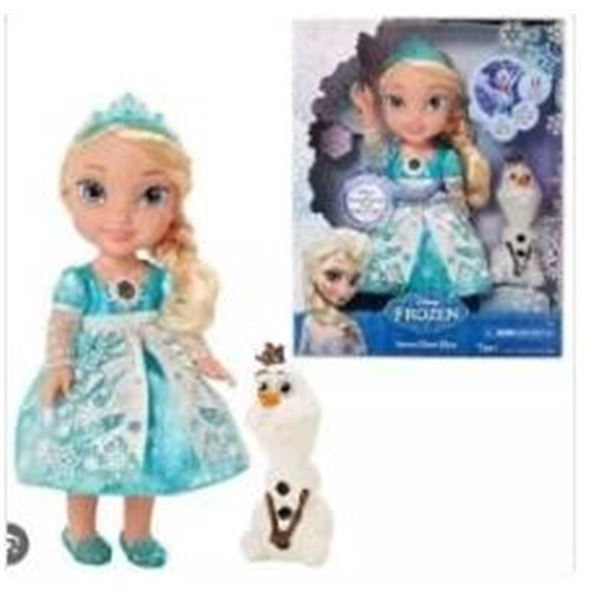 Disney Frozen Snow Glow Elsa Doll With Olaf Figure