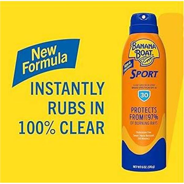 Banana Boat Ultra Sport Sunscreen Spray SPF 30, 3 Pack