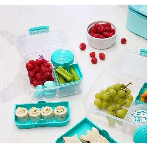 Lot of 2 - Sistema To Go Bento Lunch Containers With Lids